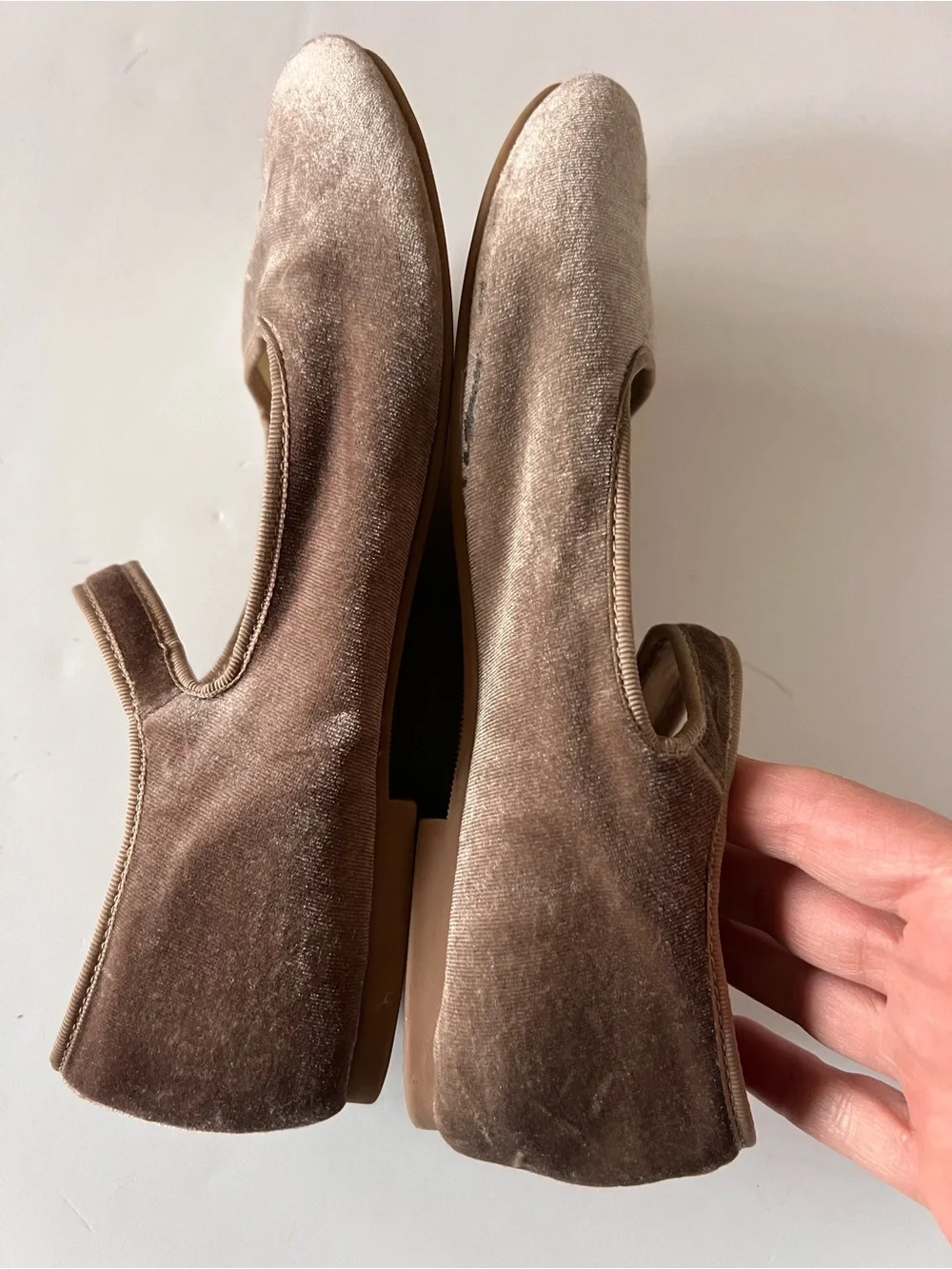 Joyfolie Girls Velvet Mary Janes with Gold Glitter Bow - Brown